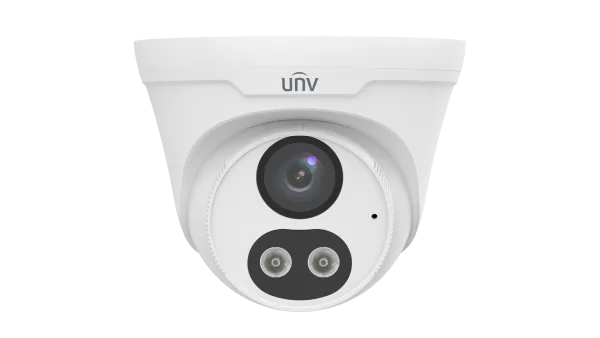 UAC-T142-ACF28LM-DL — 2MP Fixed Two Way Audio & Active Deterrence Dual-light Turret Analog Camera
