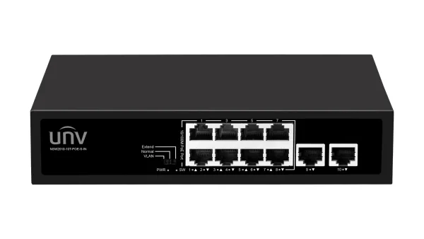 NSW2010-10T-POE-S-IN — PoE-коммутатор на 8 портов, аплинк 200 Мбит/с, PoE 96 Вт