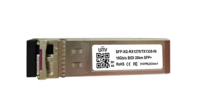SFP-XG-RX1270/TX1330-IN — Оптический модуль BiDi 10 Гбит/с, одномод, 20 км, RX1270/TX1330